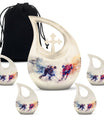 Ice Hockey Theme Large Urn With 4 Keepsake Urn
