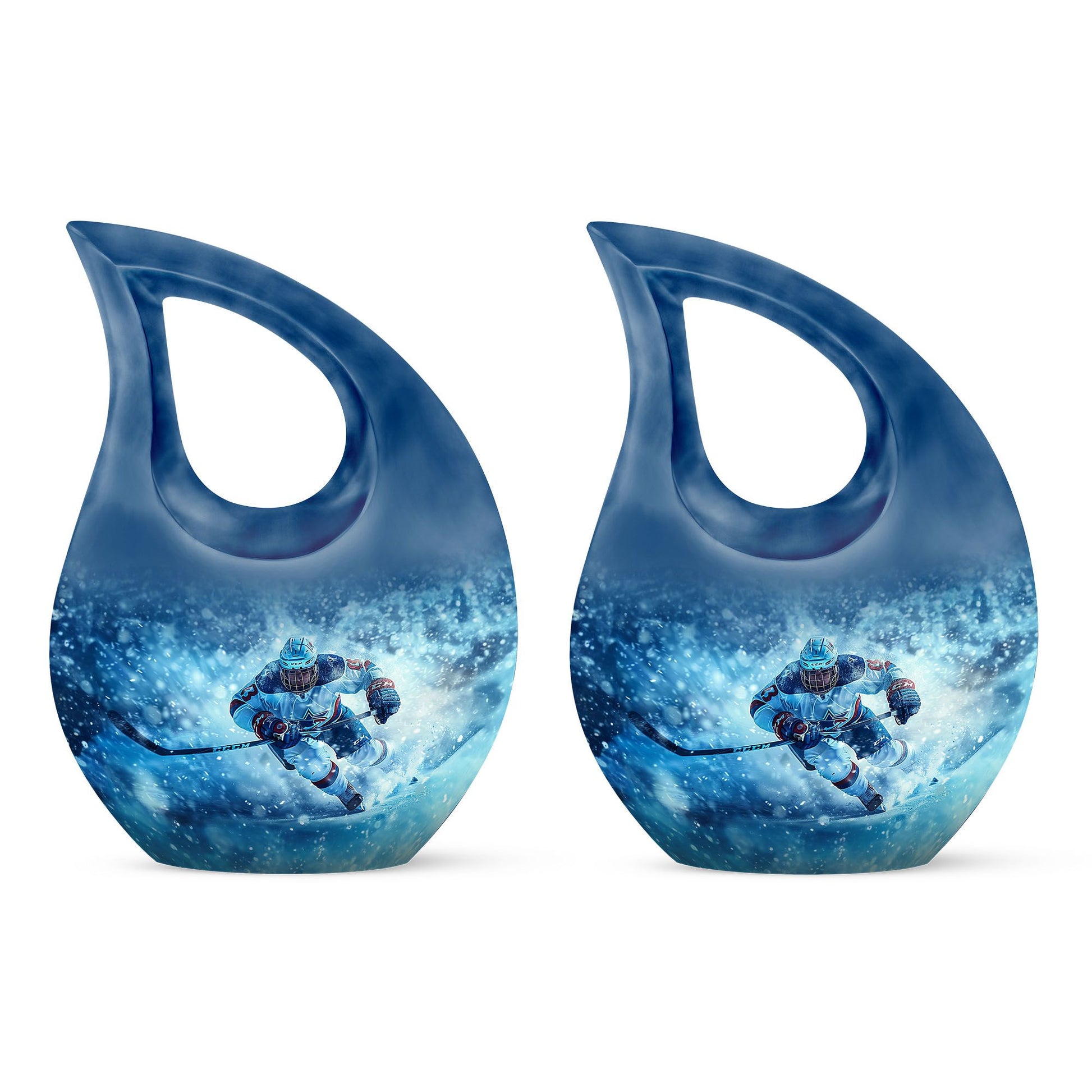 Ice Hockey Theme 3 Inch Keepsake Pack of 2