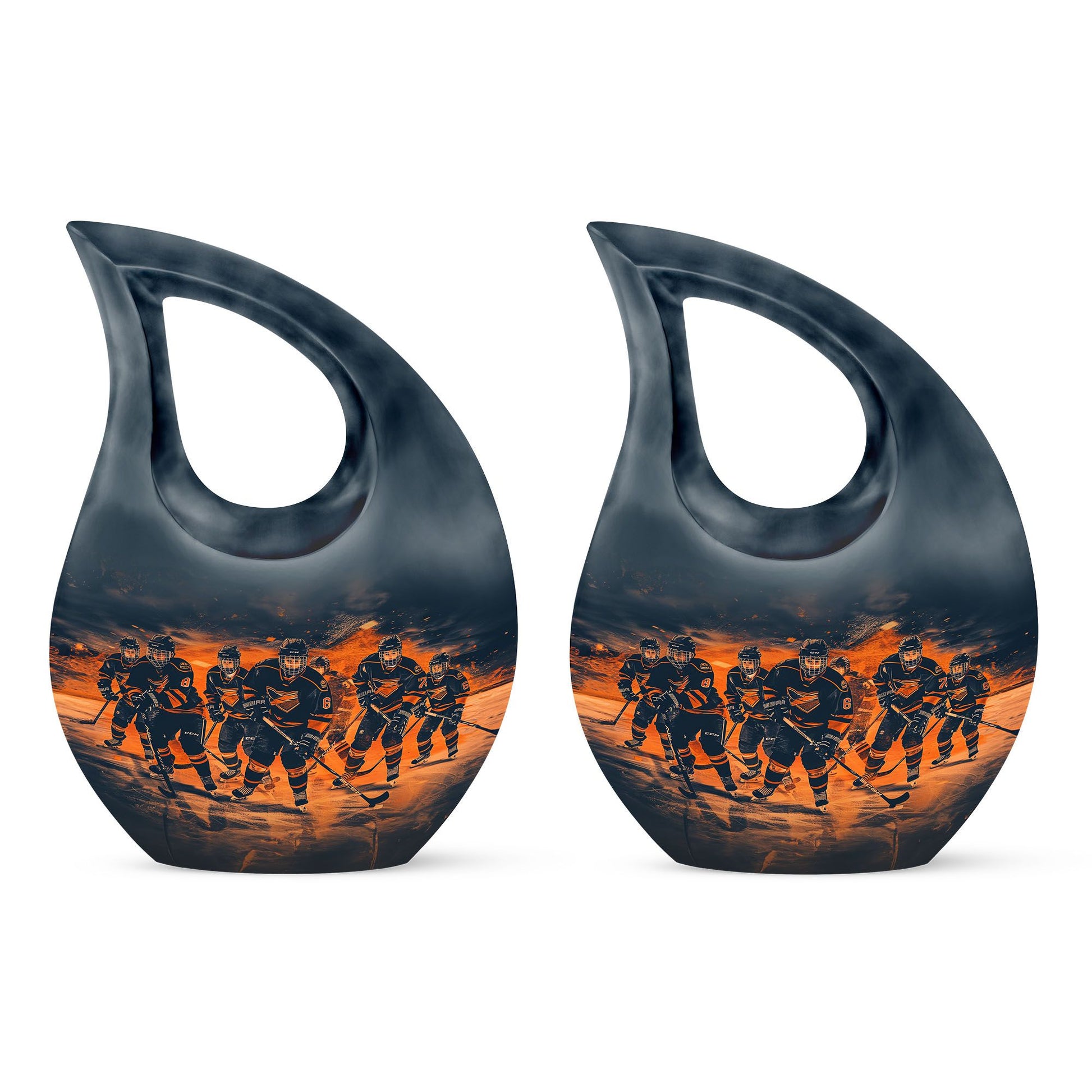 Ice Hockey Theme 3 Inch Keepsake Pack of 2