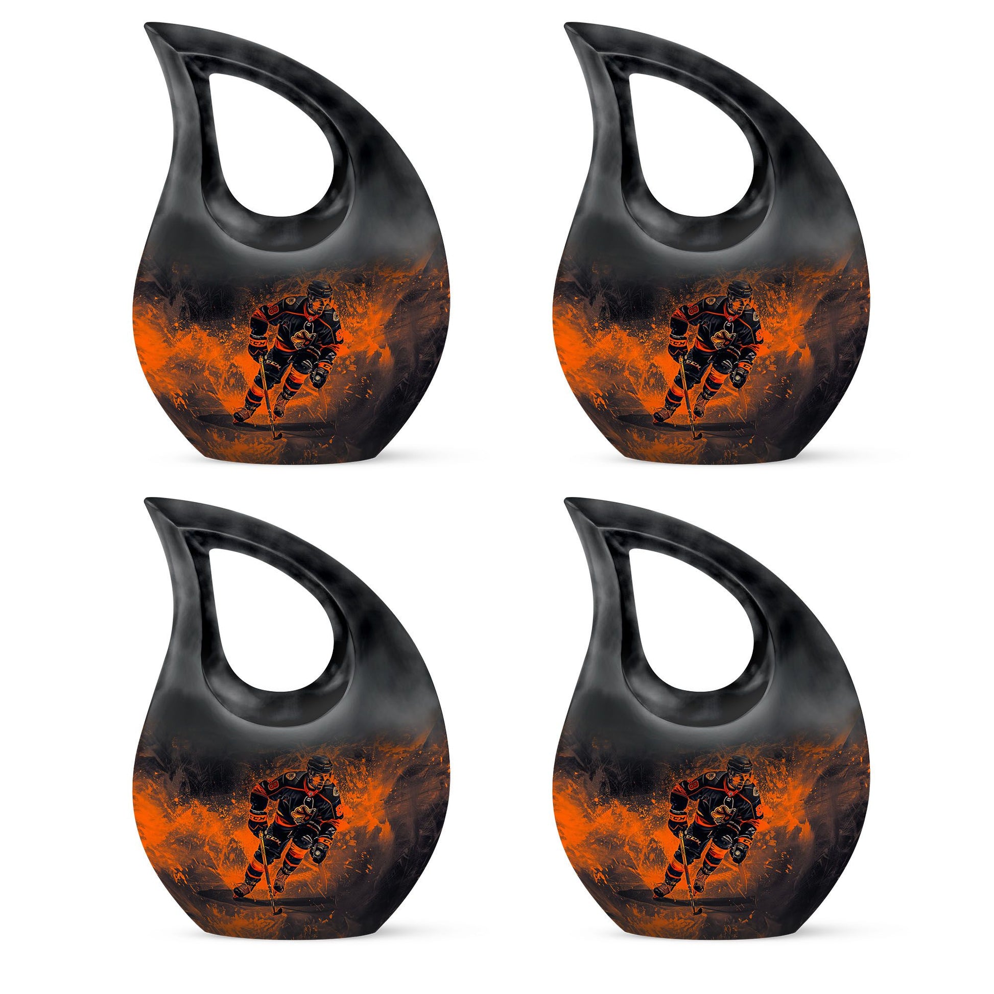 Ice Hockey Theme 3 Inch Keepsake Pack of 4