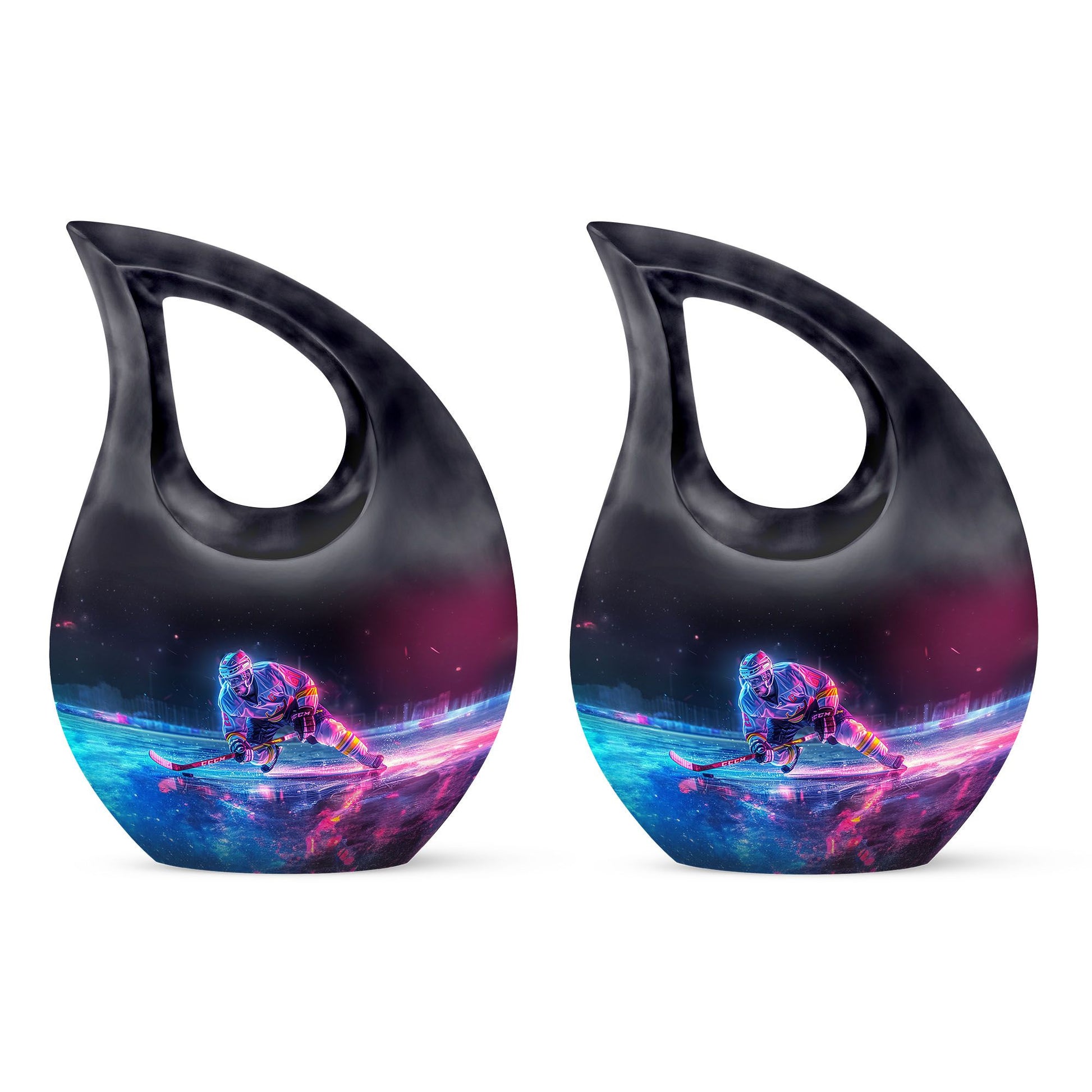 Ice Hockey Theme 3 Inch Keepsake Pack of 2