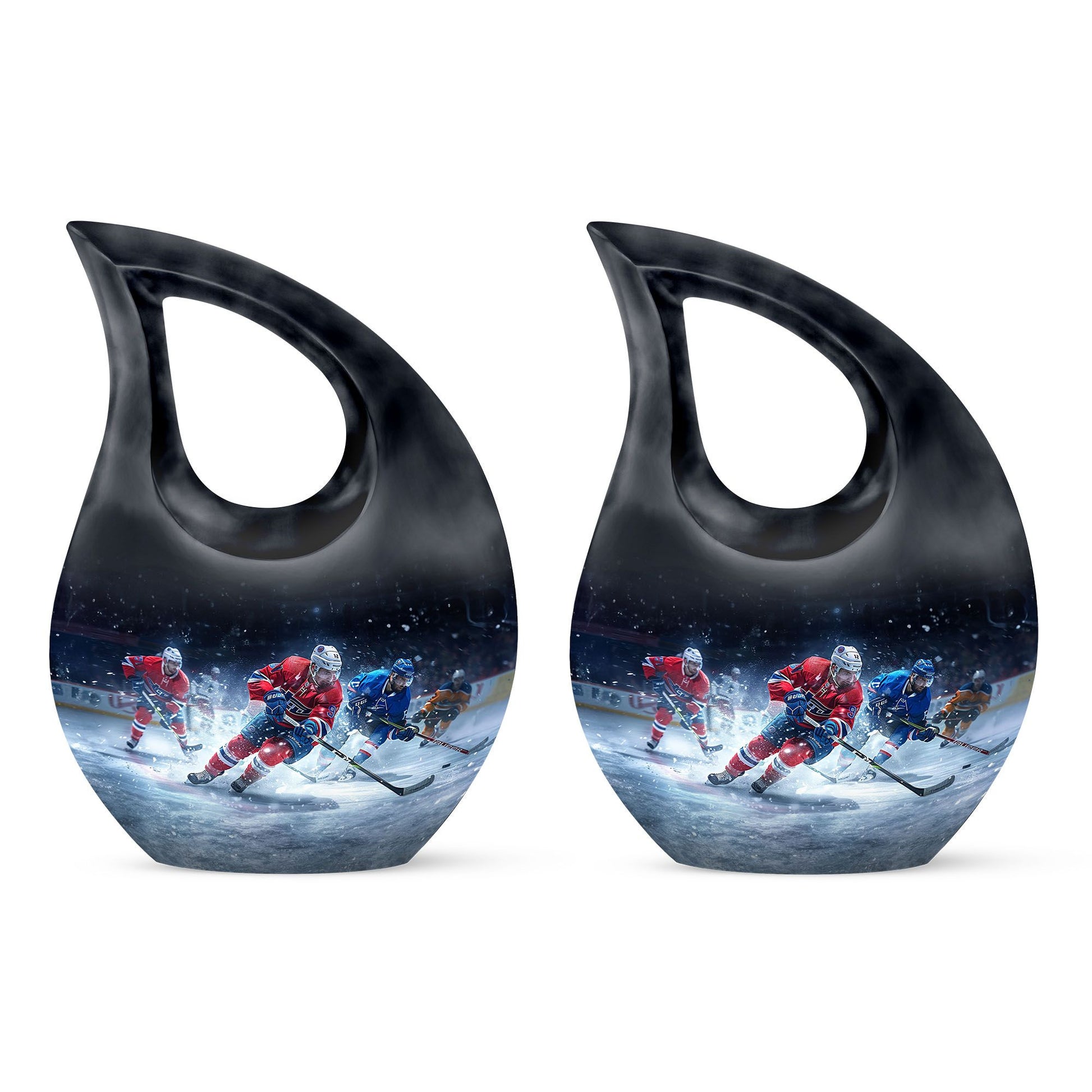 Hockey Memorial Urn - Personalized Cremation Urn For Human Ashes