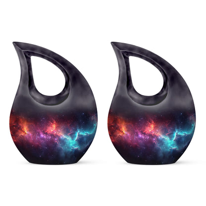 Personalized Galaxy Cremation Urn for Adult - 10-inch, 200 cu in - Yatskia