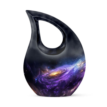 Personalized Galaxy Cremation Urn for Human Ashes - 10-inch, 200 cu in - Yatskia