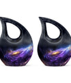 Nebula Galaxy Urn Memorial Urn - Handcrafted Human Cremation Urn