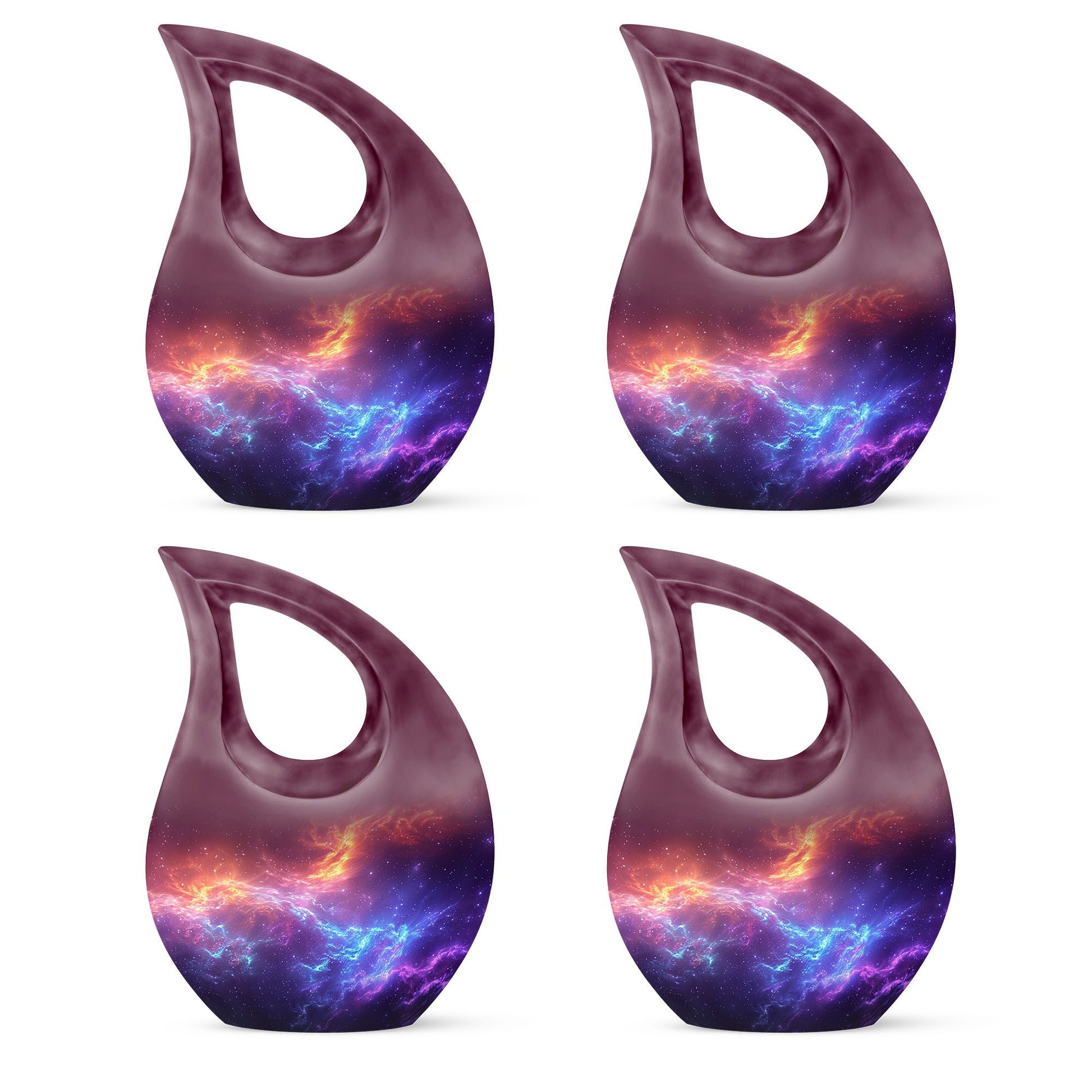 Nebula Galaxy Funeral Urn - Handcrafted Human Memorial Urn For Men & Women
