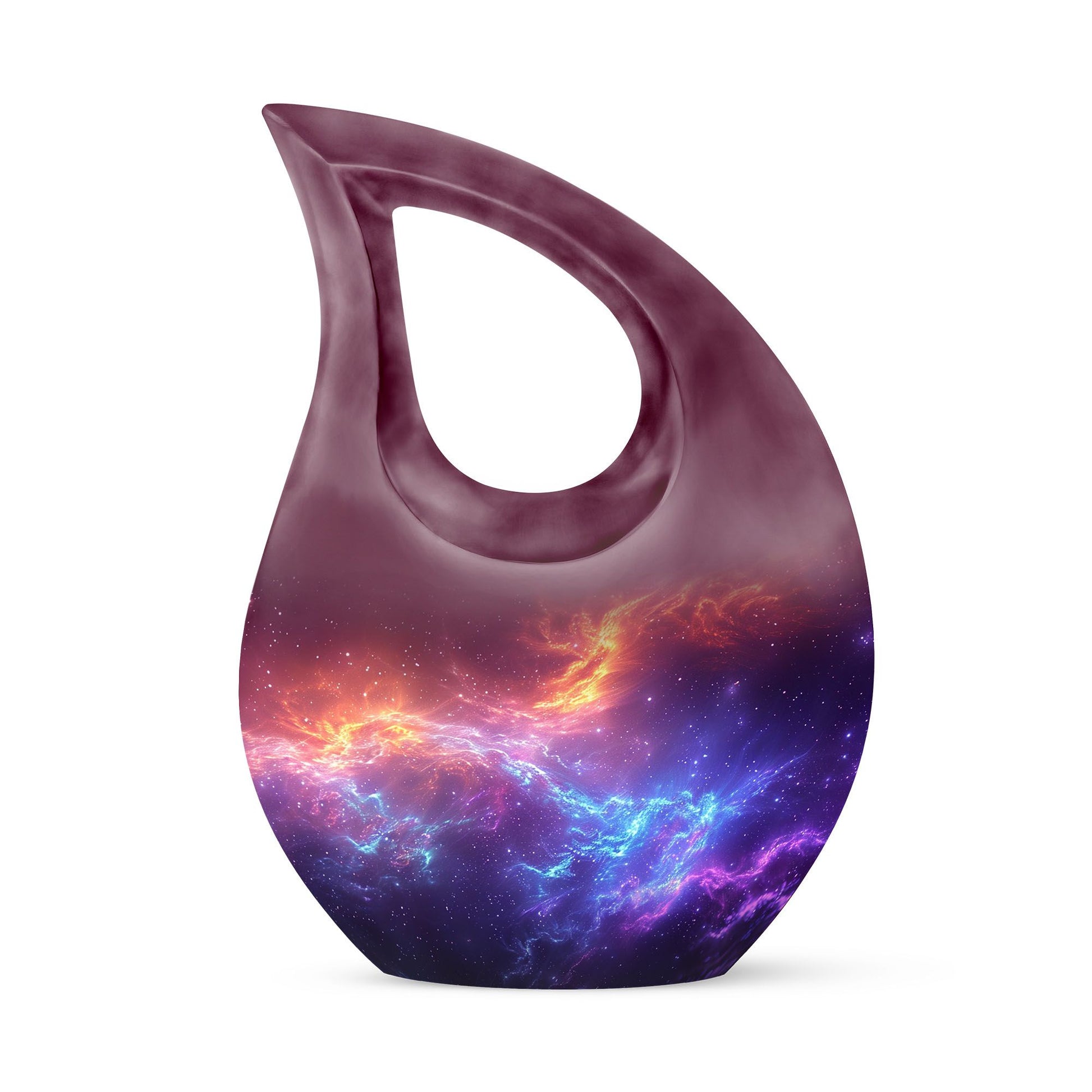 Nebula Galaxy Funeral Urn - Handcrafted Human Memorial Urn For Men & Women