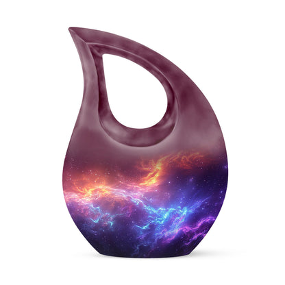 Personalized Galaxy Memorial Urn for Men & Women - 10-inch, 200 cu in - Yatskia