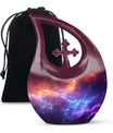 10-inch Nebula Galaxy Memorial Urn with Cross Drop design, 