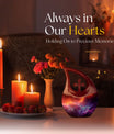 10-inch Nebula Galaxy Memorial Urn with Cross Drop design, 