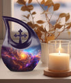 Nebula Galaxy Urn, 10-inch Cross Drop design, 