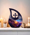 Nebula Galaxy Urn, 10-inch Cross Drop design, 