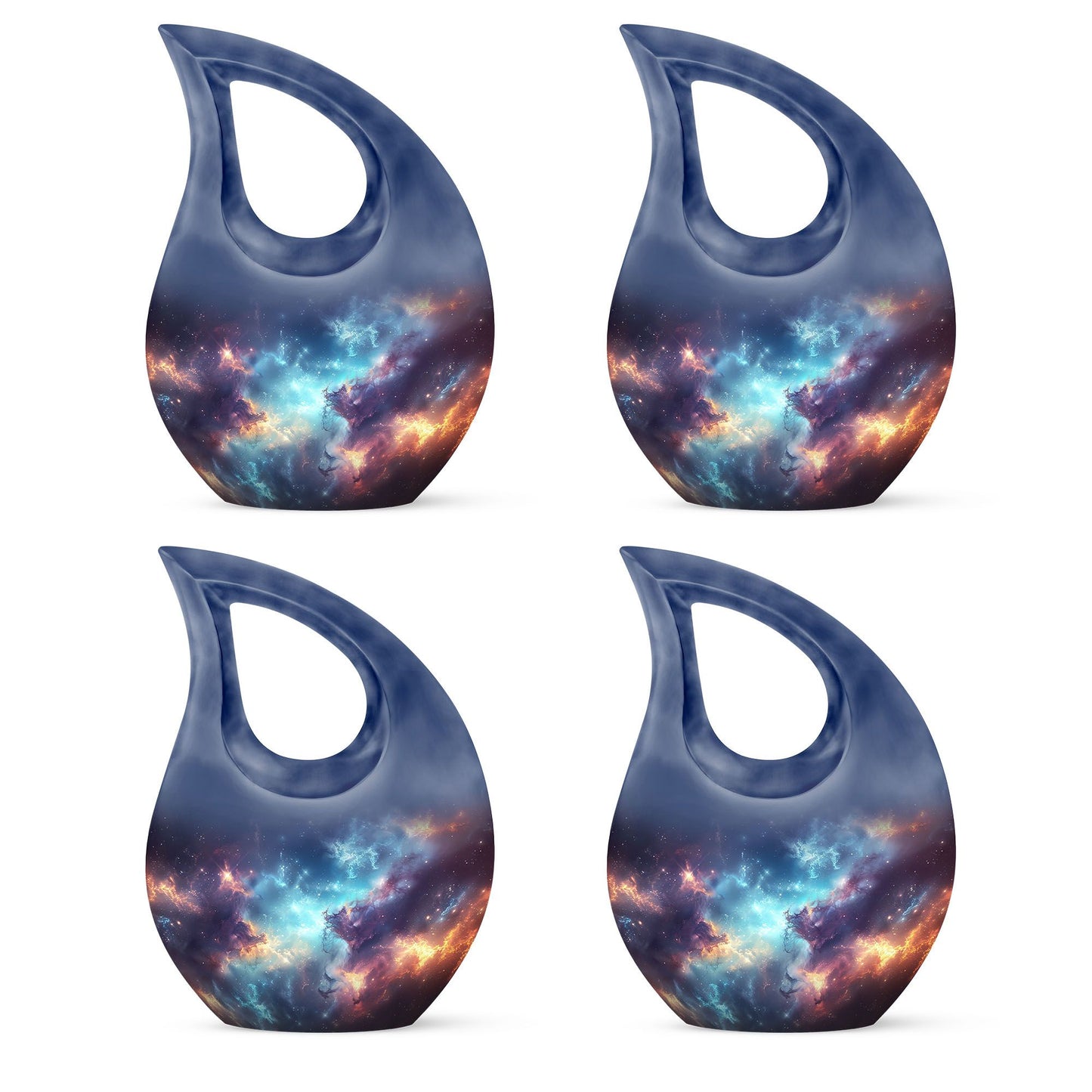 Nebula Galaxy Theme 3 Inch Keepsake Pack of 4