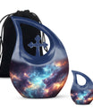 10-inch Nebula Galaxy Urn with Cross Drop design, 