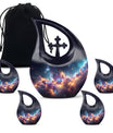 Nebula Galaxy Urn with Cross Drop Design