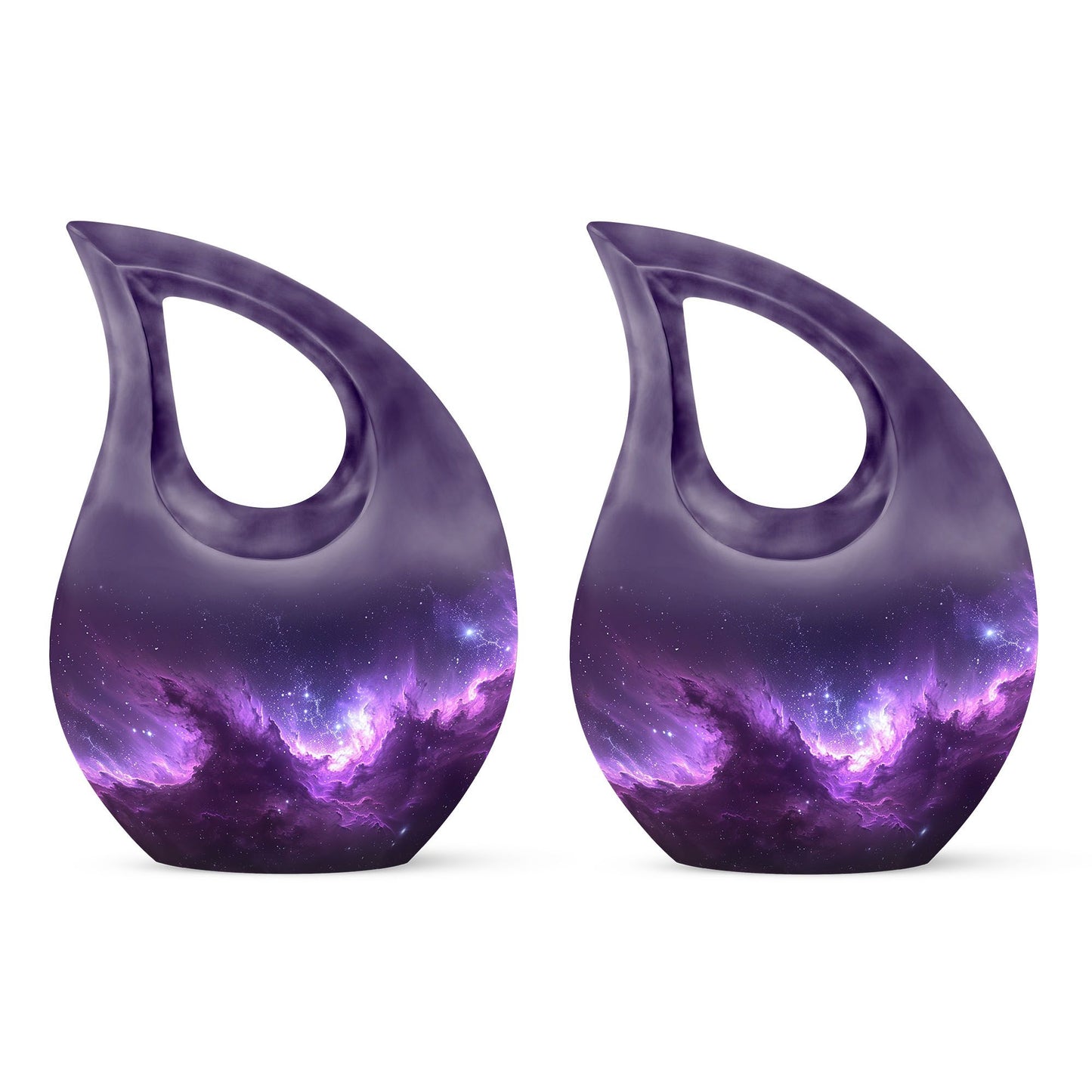 Personalized Galaxy Cremation Urn for Human Ashes - 10-inch, 200 cu in - Yatskia
