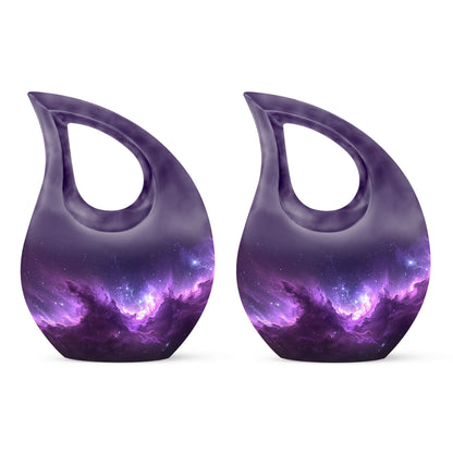 Personalized Galaxy Cremation Urn for Human Ashes - 10-inch, 200 cu in - Yatskia