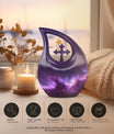 Affordable Nebula Galaxy Urn, Large Cross Drop Design, 