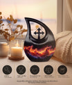 Affordable 10 inch Nebula Galaxy Urn with Cross Drop design,