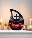 Affordable 10 inch Nebula Galaxy Urn with Cross Drop design,