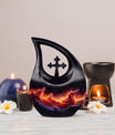 Affordable 10 inch Nebula Galaxy Urn with Cross Drop design,