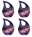 Purple Galaxy Cremation Urn - Mini Cremation Urns For Human Ashes