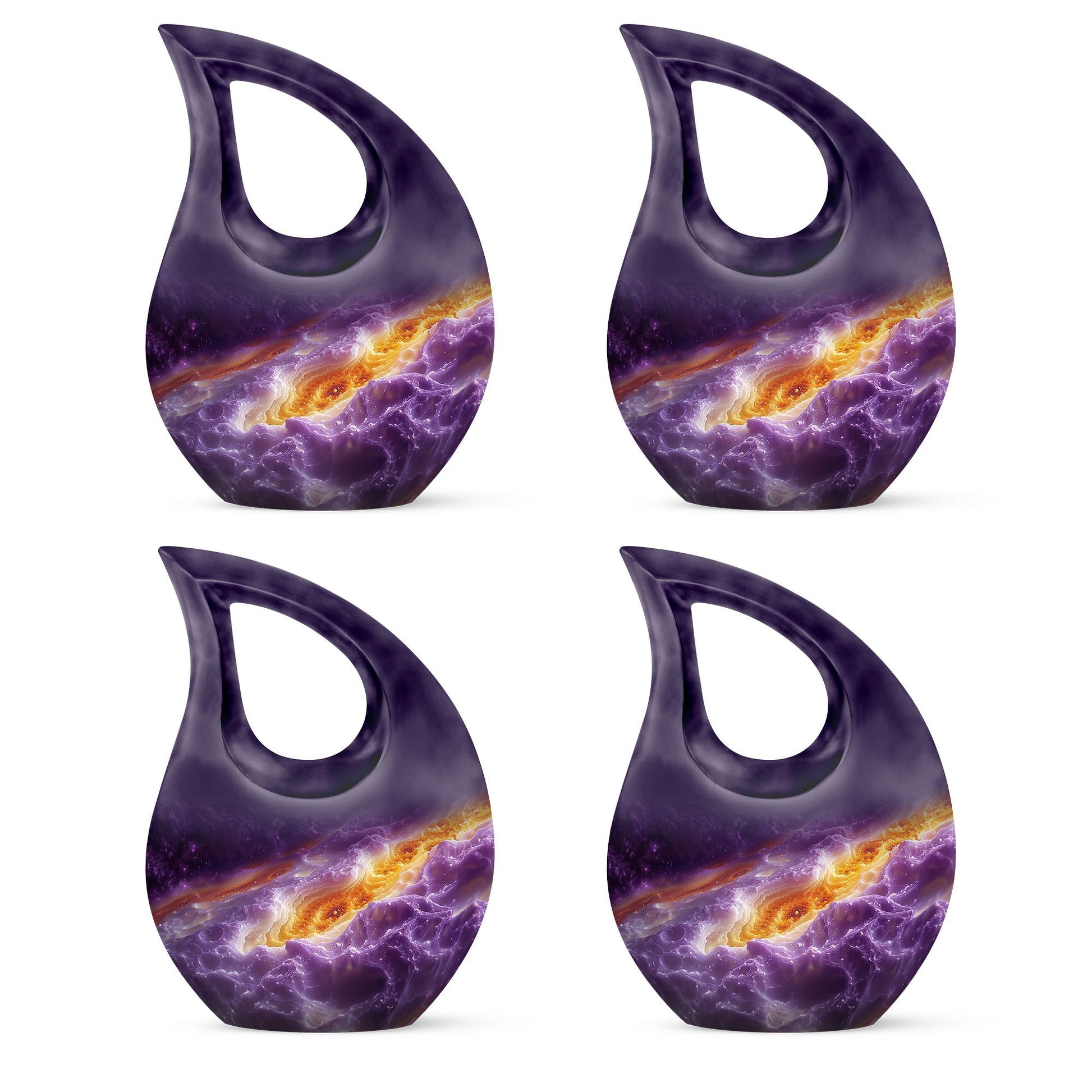 Purple Galaxy Cremation Urn - Mini Cremation Urns For Human Ashes