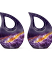 Purple Galaxy Cremation Urn - Mini Cremation Urns For Human Ashes