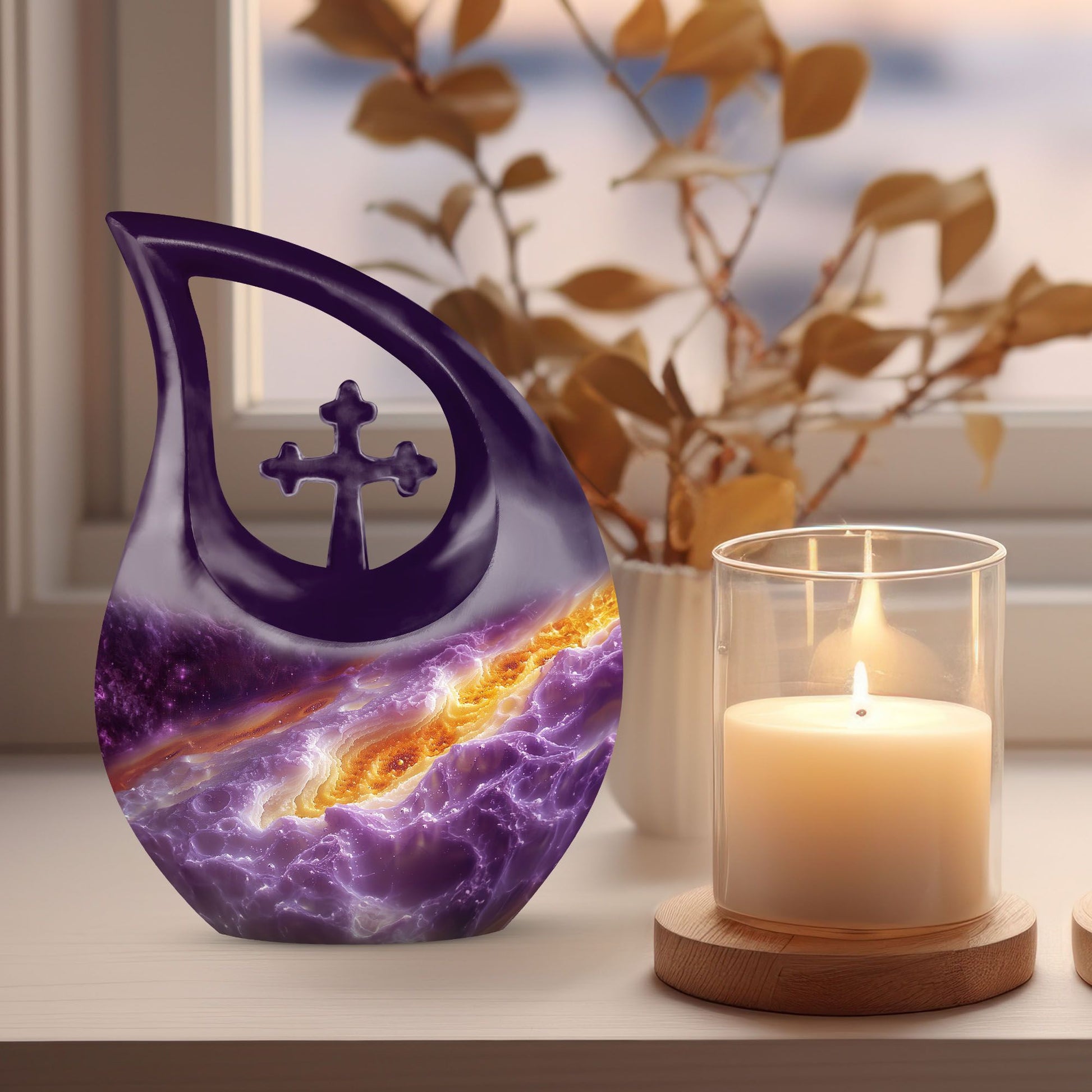 Affordable 10-inch Aluminium Nebula Galaxy Urn 