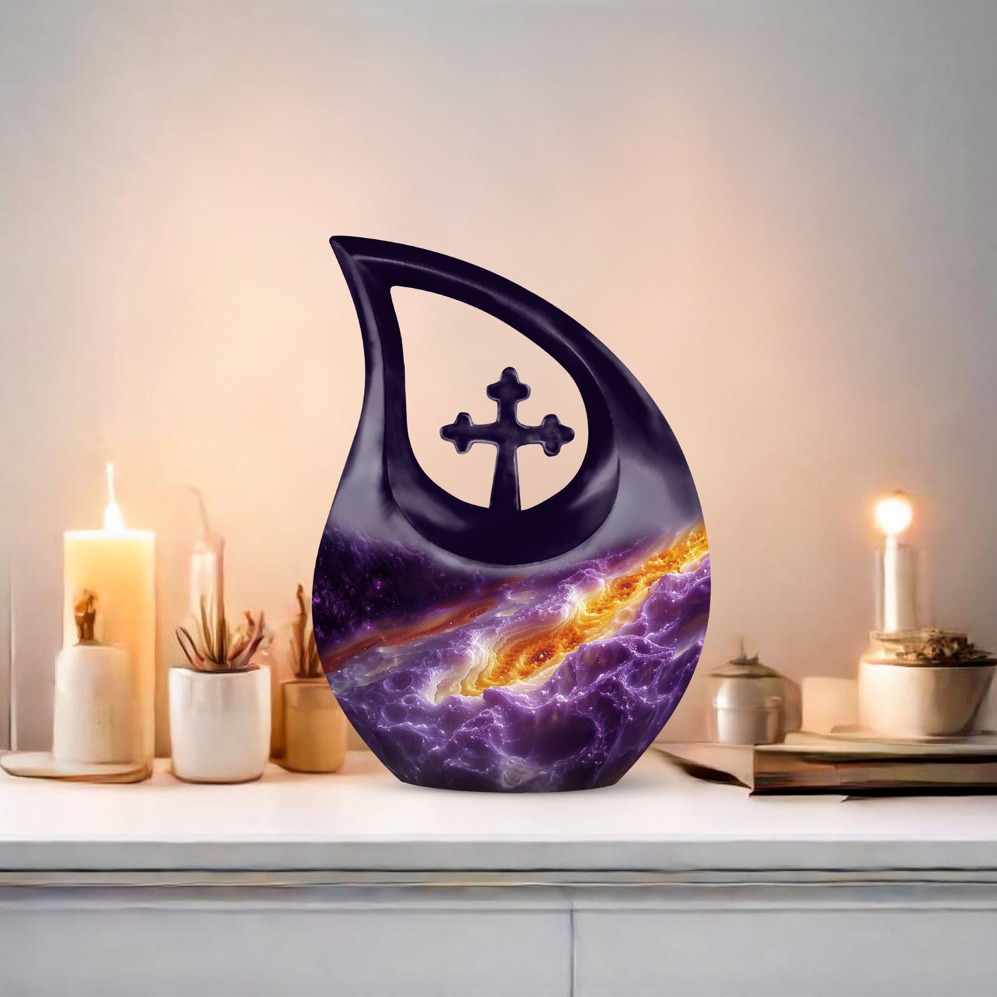 Affordable 10-inch Aluminium Nebula Galaxy Urn 