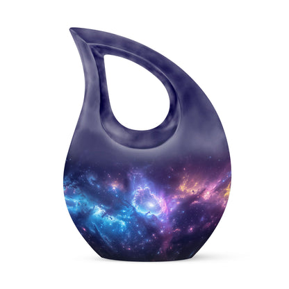Personalized Galaxy Cremation Urn for Mom - 10-inch, 200 cu in - Yatskia