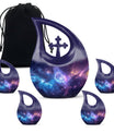 10-Inch affordable Nebula Galaxy Urn with Cross Drop design,