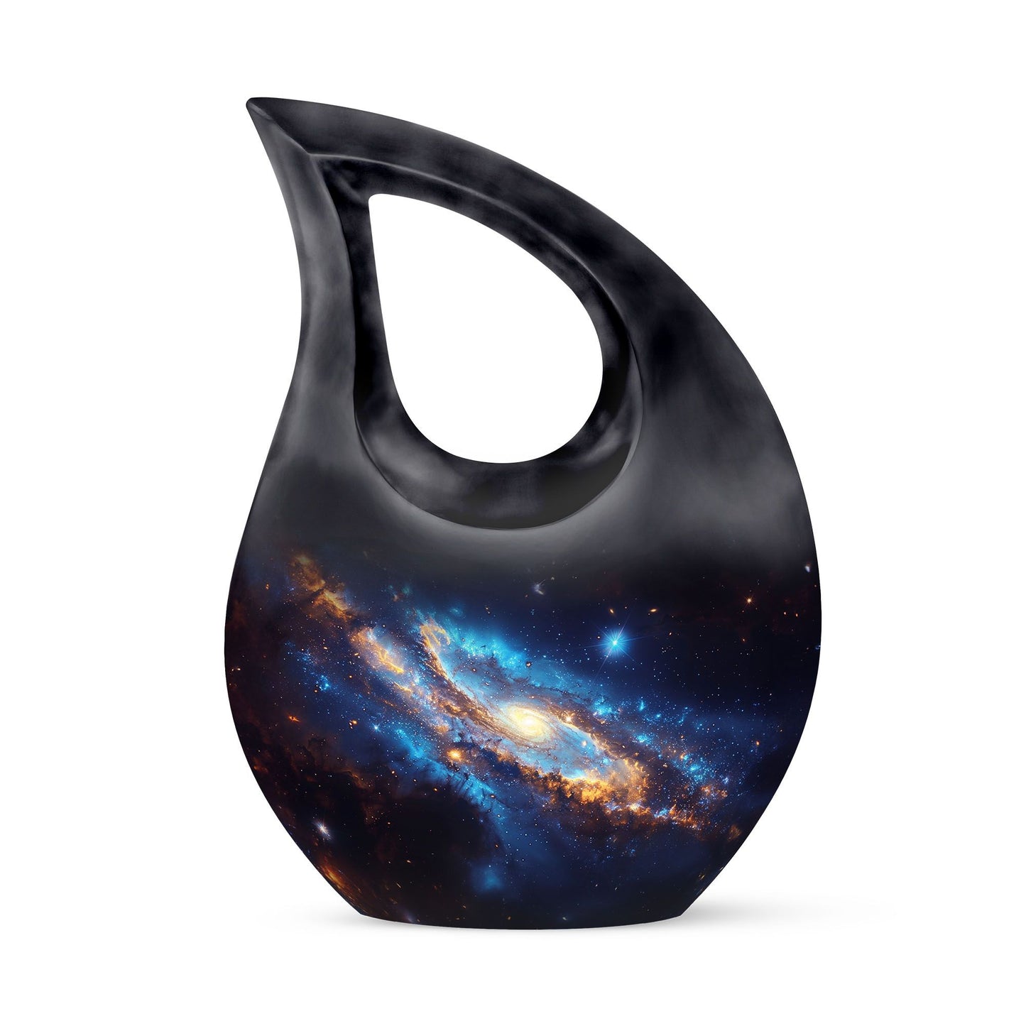 Personalized Galaxy Memorial Urn for Human Ashes - 10-inch, 200 cu in - Yatskia