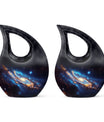Nebula Galaxy Memorial Urn - Large Urn For Ashes Adult Male