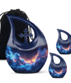 10-inch Nebula Galaxy Urn with Cross Drop Design,