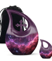 Personalizable Nebula Galaxy Cross Drop Large Memorial Urn