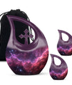 Personalizable Nebula Galaxy Cross Drop Large Memorial Urn