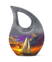 Sail Boat Burial Urn – Personalized Urn For Human Ashes For Men & Women