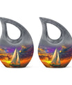 Sail Boat Burial Urn – Personalized Urn For Human Ashes For Men & Women