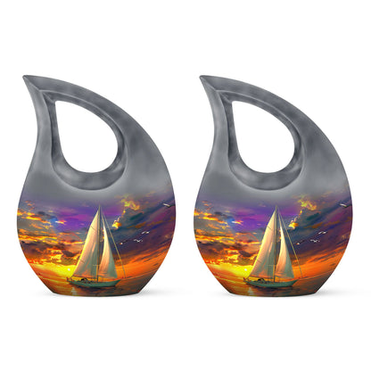 Personalized Religious Cremation Urn for Men & Women - 10-inch, 200 cu in - Yatskia