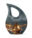 Sail Boat Cremation Urn - Mini Urn For Human Ashes For Women
