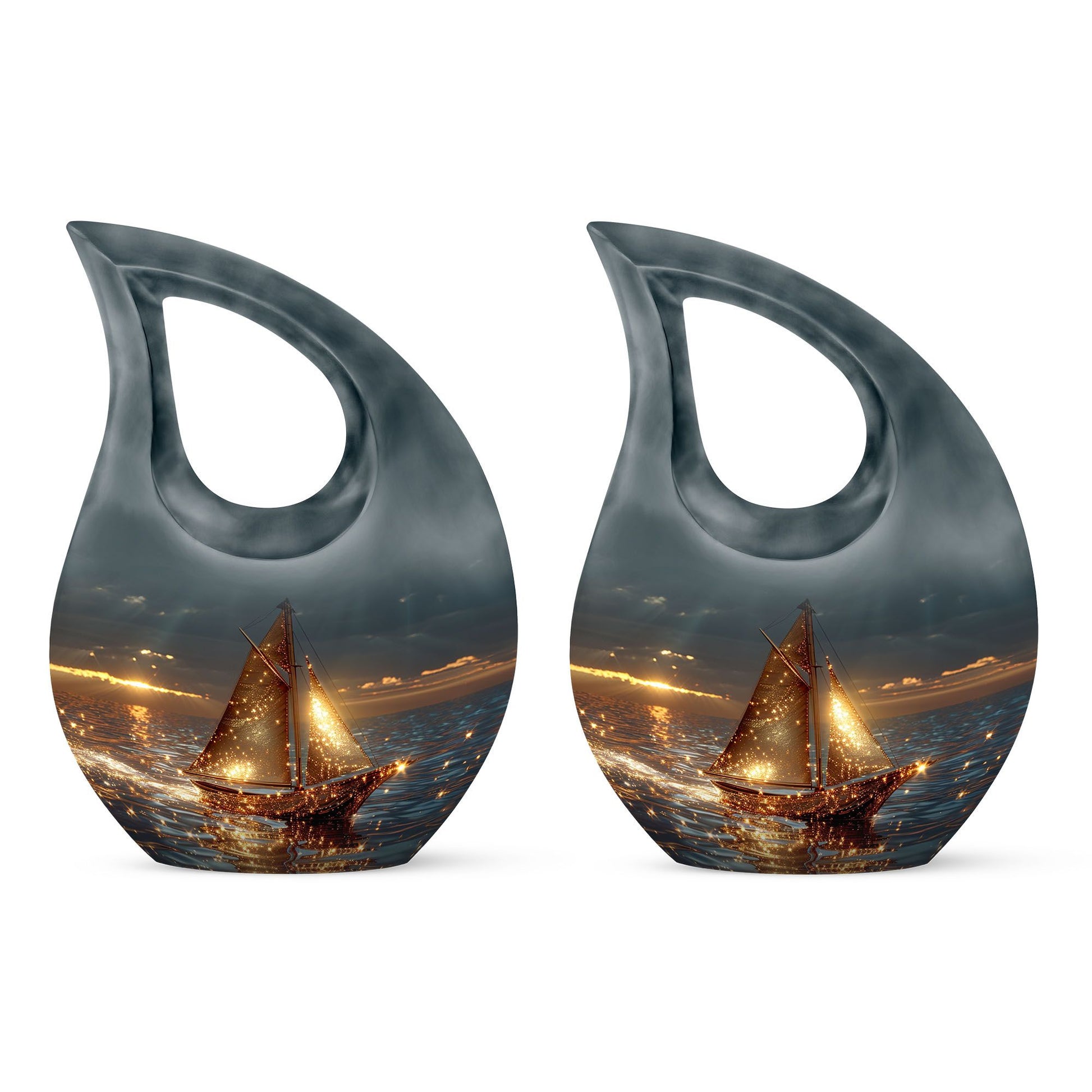 Sail Boat Cremation Urn - Mini Urn For Human Ashes For Women