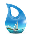 Sail Boat Memorial Urn - Personalized Keepsake Urn for Human Ashes