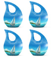 Sail Boat Memorial Urn - Personalized Keepsake Urn for Human Ashes