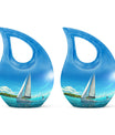 Sail Boat Memorial Urn - Personalized Keepsake Urn for Human Ashes