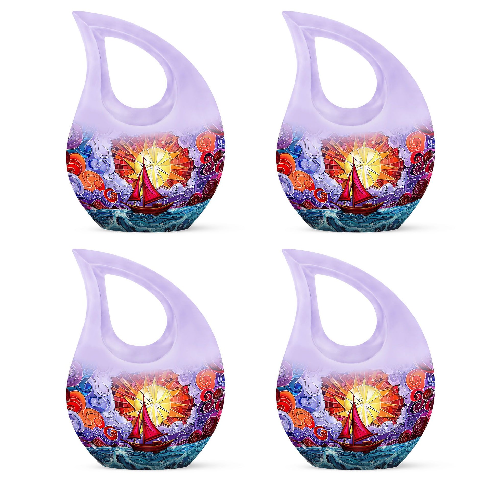 Sail Boat Burial Urn - Funeral Urns For Human Ashes For Mom and Dad