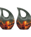 Sail Boat Burial Urn - Sunset Keepsake Urns For Men and Women