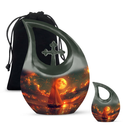 Personalized Galaxy Keepsake Urn for Men and Women - 10-inch, 200 cu in - Yatskia