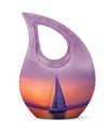 Sail Boat Burial Urn - Sunset Crematorium Urn For Human Ashes
