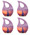 Sail Boat Burial Urn - Sunset Crematorium Urn For Human Ashes